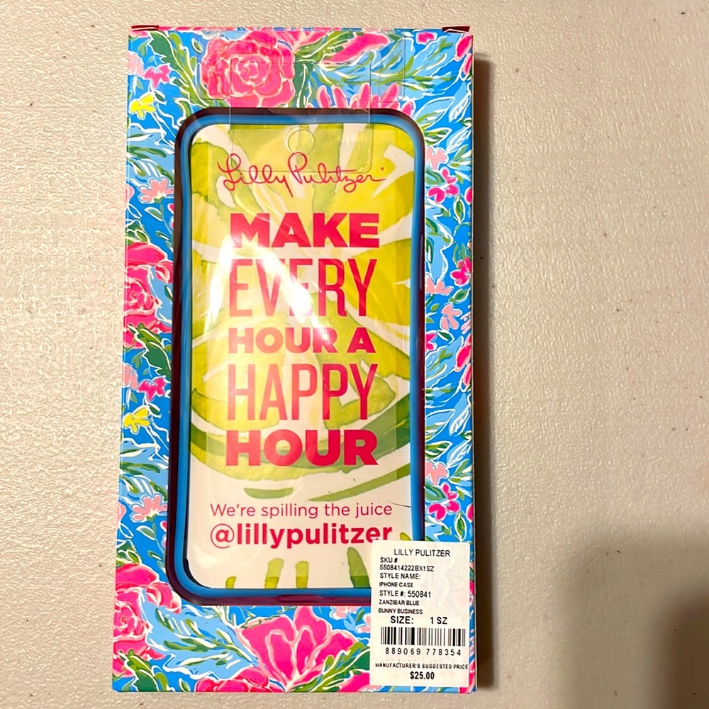 Lilly Pulitzer iPhone 11 Pro Case Featured in Bunny Business - Picture 2 of 3